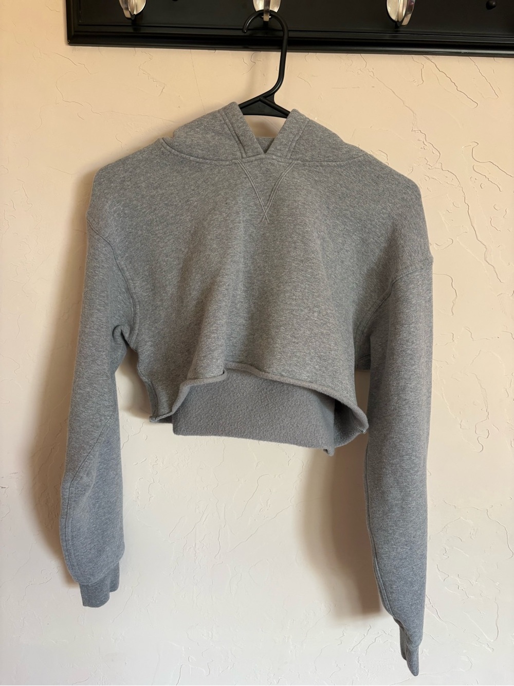 Lululemon Gray Cropped Hoodie Sweater - Women